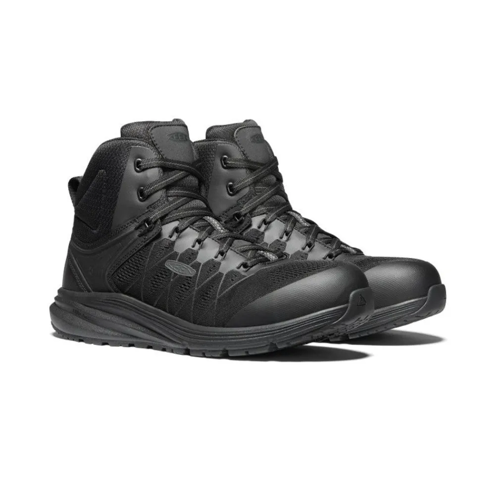 New Men'S Vista Energy Mid (Carbon-Fiber Toe) | Black/Raven Men Work Boots & Shoes