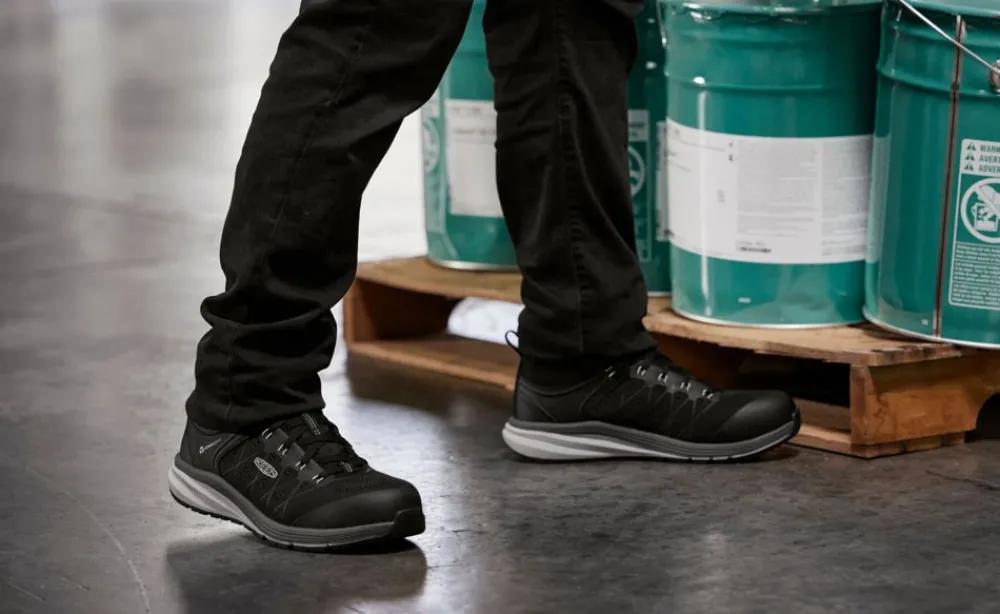 New Men'S Vista Energy Mid (Carbon-Fiber Toe) | Vapor/Black Men Work Boots & Shoes