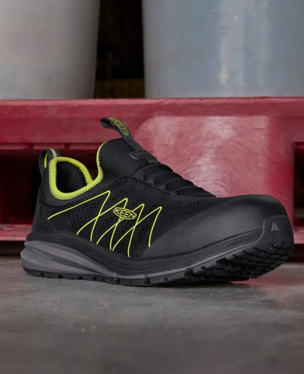 Sale Men'S Vista Energy Shift (Carbon-Fiber Toe) | Black/Evening Primrose Men Work Boots & Shoes