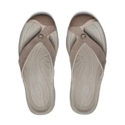 Clearance Men'S Waimea Leather Flip-Flop | Brindle/Birch Men Slip-Ons