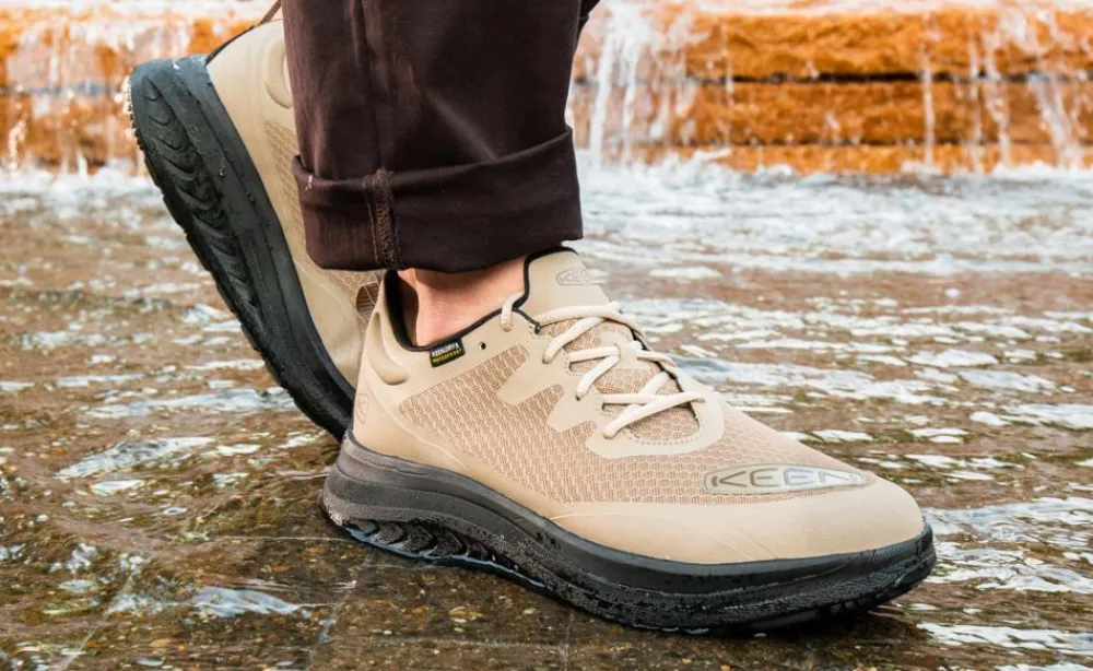 Discount Men'S Wk400 Waterproof Walking Shoe | Black/Black Men Shoes