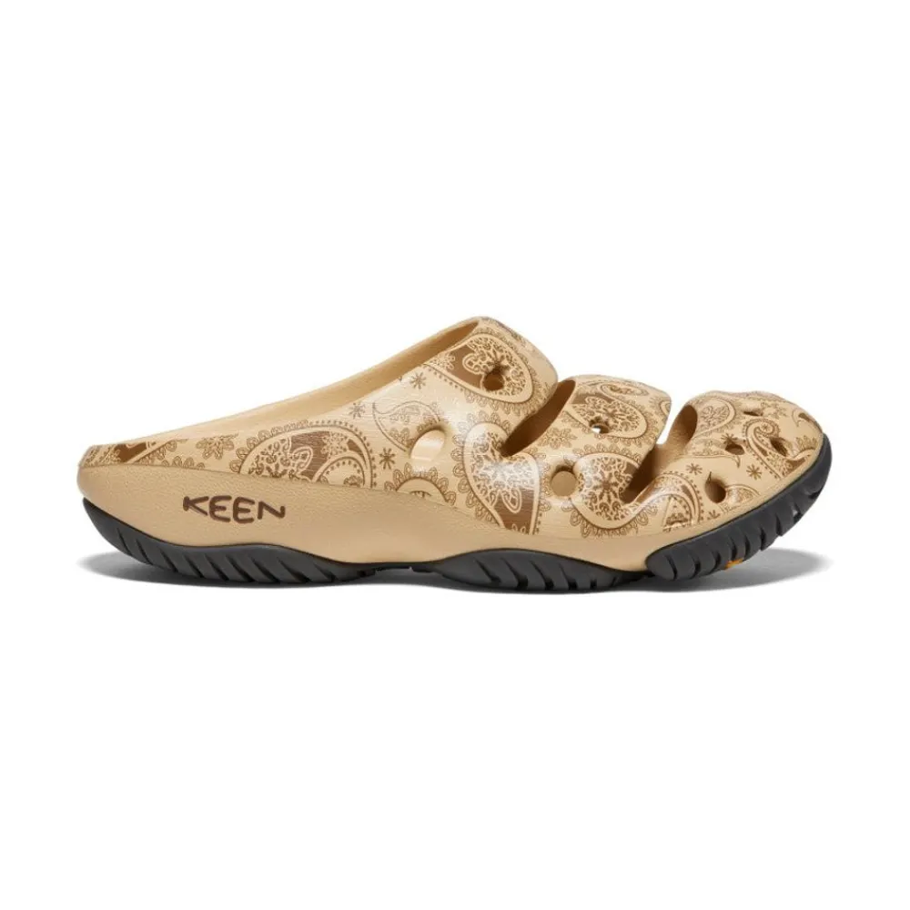 Sale Men'S Yogui Arts Clog X Thc | Caffe Latte Paisley Men Slip-Ons
