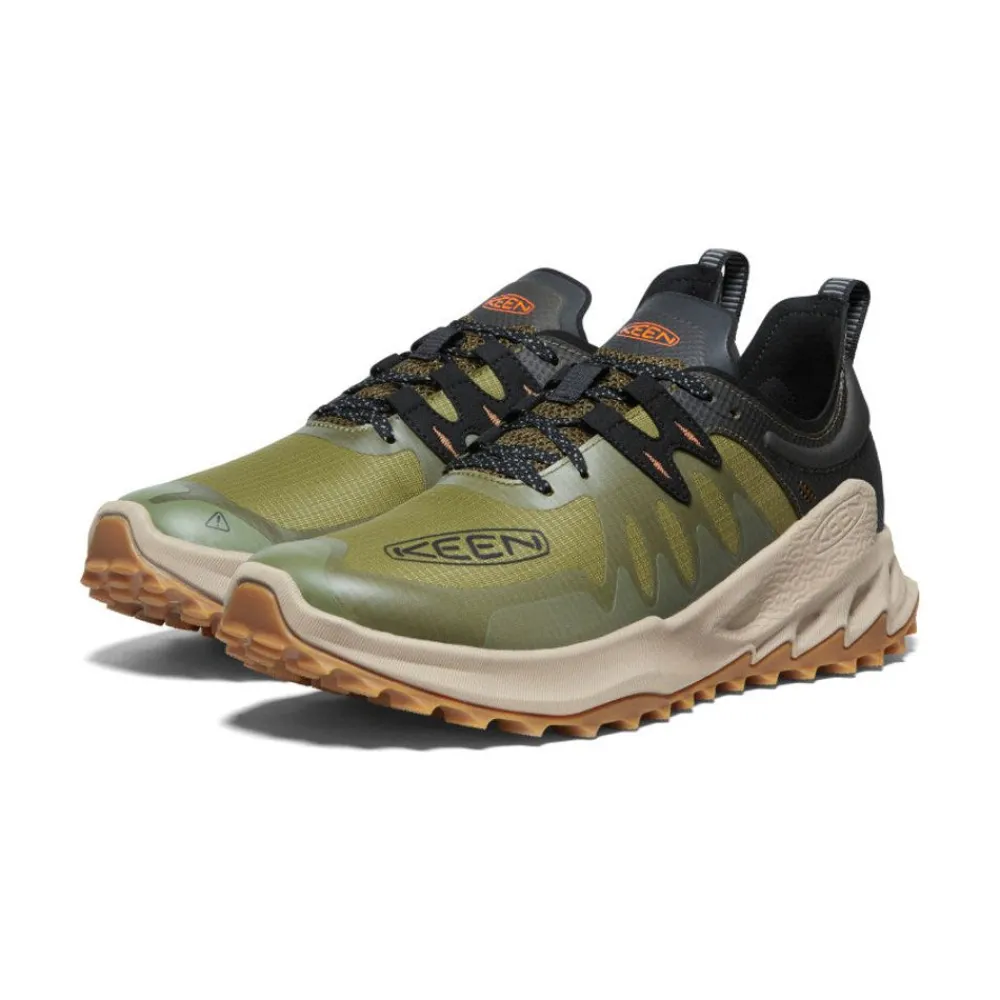 Clearance Men'S Zionic Speed Hiking Shoe | Dark Olive/Scarlet Ibis Men Shoes