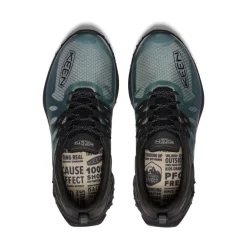 Outlet Men'S Zionic Waterproof Hiking Shoe | Dark Forest/Black Men Shoes