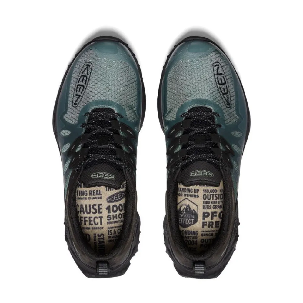 Outlet Men'S Zionic Waterproof Hiking Shoe | Dark Forest/Black Men Shoes