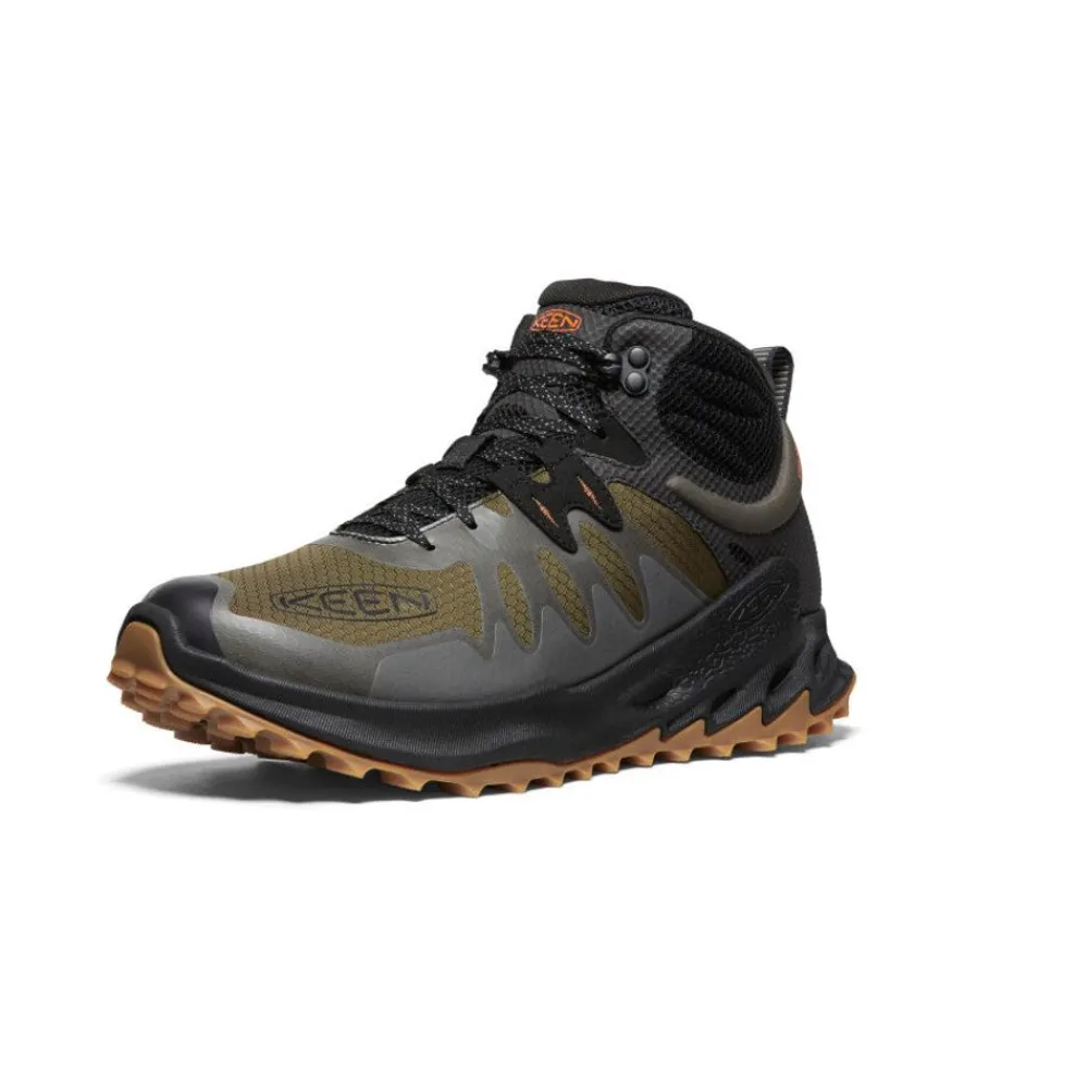 Discount Men'S Zionic Waterproof Hiking Boot | Dark Olive/Scarlet Ibis Men Boots