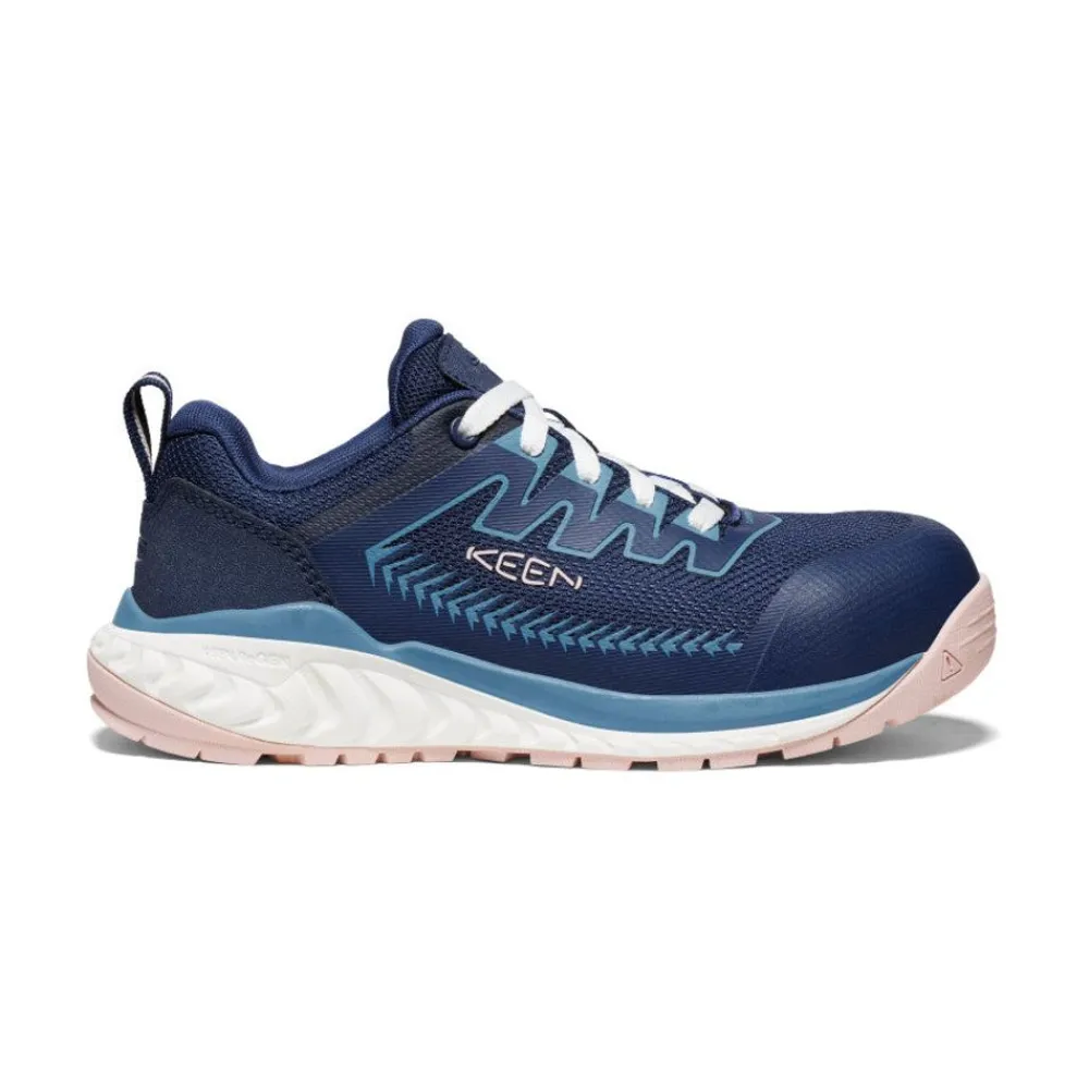 Sale Women'S Arvada Work Sneaker (Carbon-Fiber Toe) | Naval Academy/Peach Whip Women Work Boots & Shoes