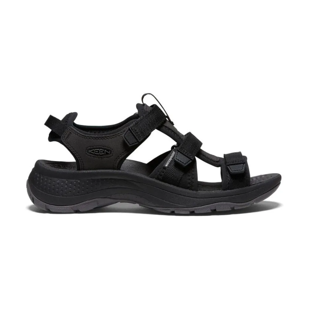 Outlet Women'S Astoria West Open-Toe | Black/Black Women Sandals