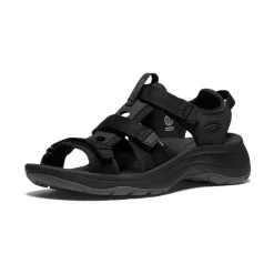 Outlet Women'S Astoria West Open-Toe | Black/Black Women Sandals