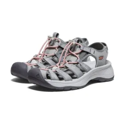 Clearance Women'S Astoria West Sandal | Grey/Coral Women Sandals