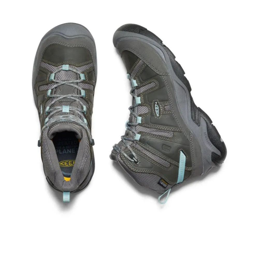 Sale Women'S Circadia Waterproof Boot Wide | Steel Grey/Cloud Blue Women Boots