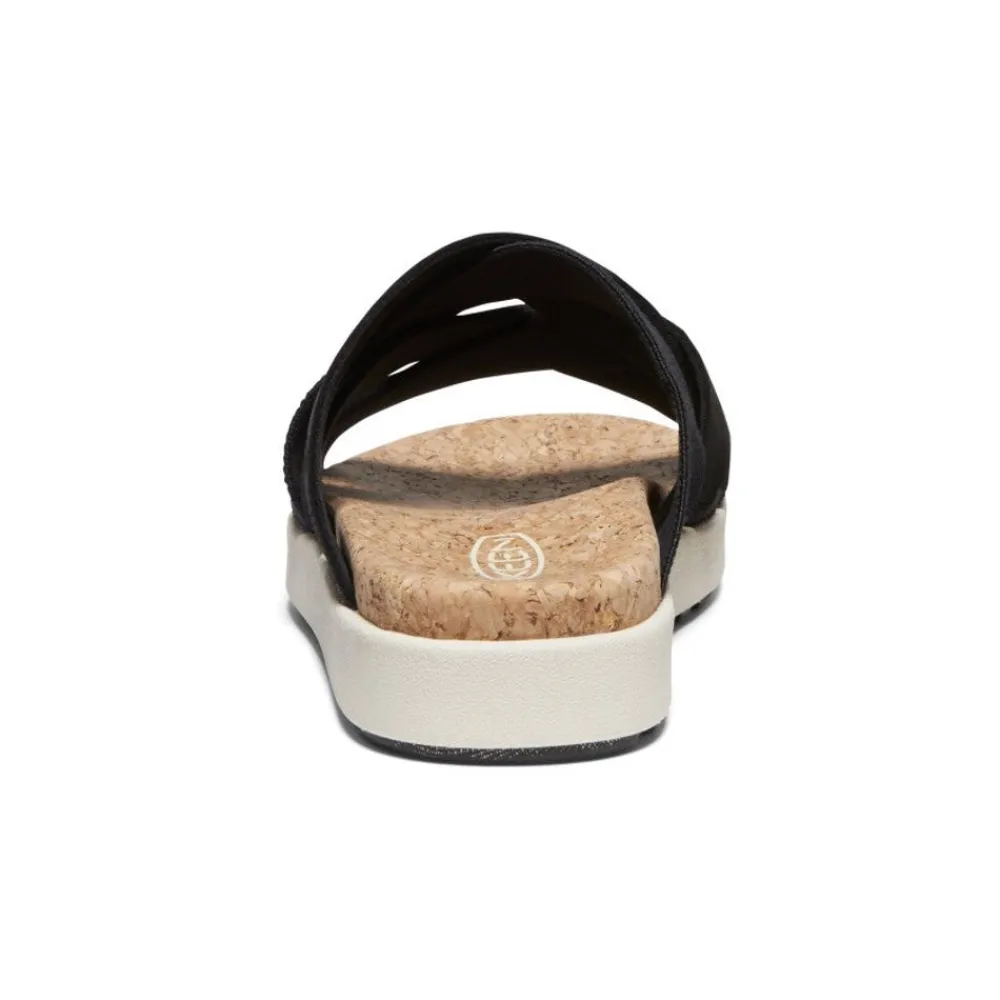 Discount Women'S Elle Mixed Slide | Black/Birch Women Slip-Ons