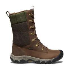 Sale Women'S Greta Tall Waterproof Boot | Dark Earth/Green Plaid Women Boots