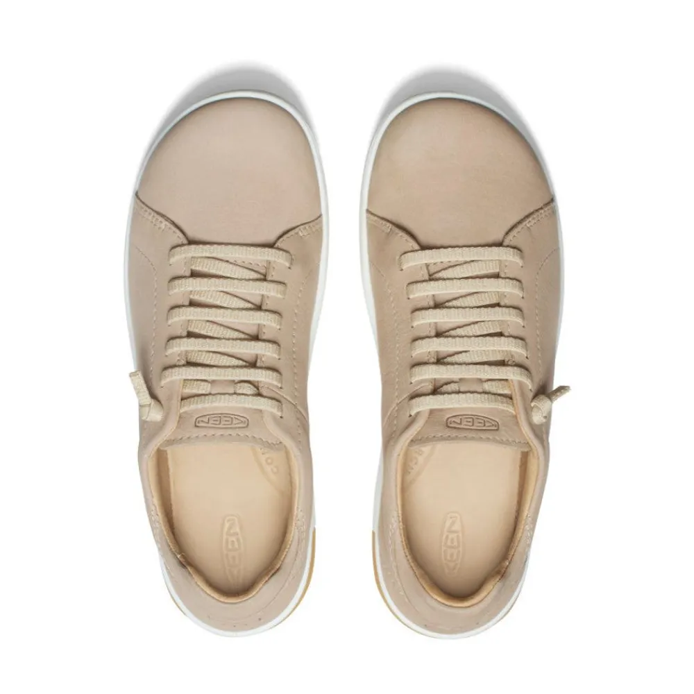Fashion Women'S Knx Leather Sneaker | Safari/Star White Women Slip-Ons
