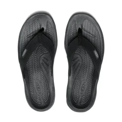 Hot Women'S Kona Leather Flip-Flop | Black/Vapor Women Slip-Ons