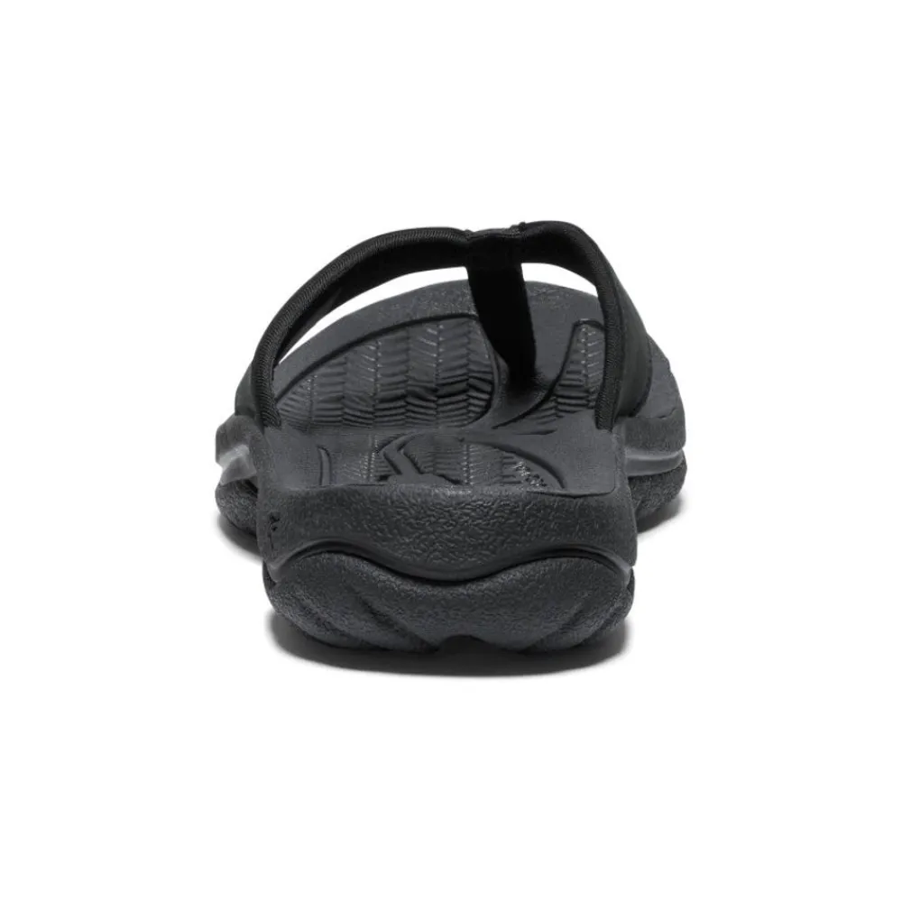 Hot Women'S Kona Leather Flip-Flop | Black/Vapor Women Slip-Ons