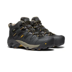 Discount Women'S Lansing Waterproof Mid (Steel Toe) | Raven/Tawny Olive Women Work Boots & Shoes