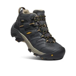Discount Women'S Lansing Waterproof Mid (Steel Toe) | Raven/Tawny Olive Women Work Boots & Shoes