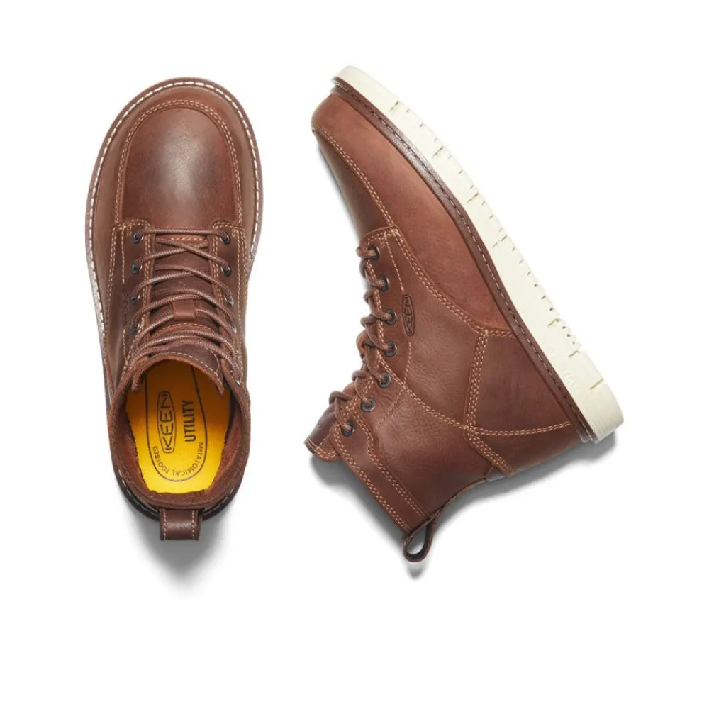 New Women'S San Jose 6" Boot (Soft Toe) | Gingerbread/Off White Women Work Boots & Shoes