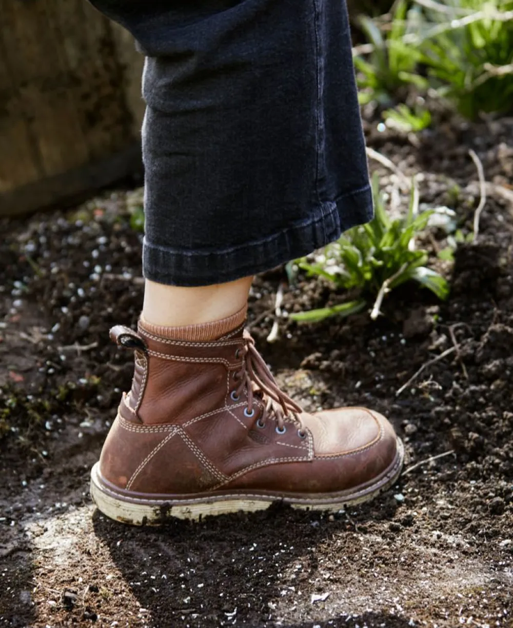 New Women'S San Jose 6" Boot (Soft Toe) | Gingerbread/Off White Women Work Boots & Shoes
