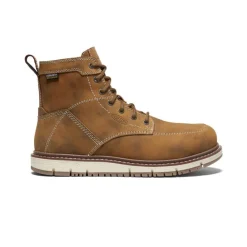 Fashion Women'S San Jose 6" Waterproof Boot (Aluminum Toe) | Almond/Gum Women Work Boots & Shoes