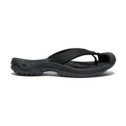 Discount Women'S Waimea Leather Flip-Flop | Black/Black Women Slip-Ons