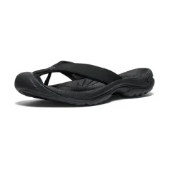Discount Women'S Waimea Leather Flip-Flop | Black/Black Women Slip-Ons